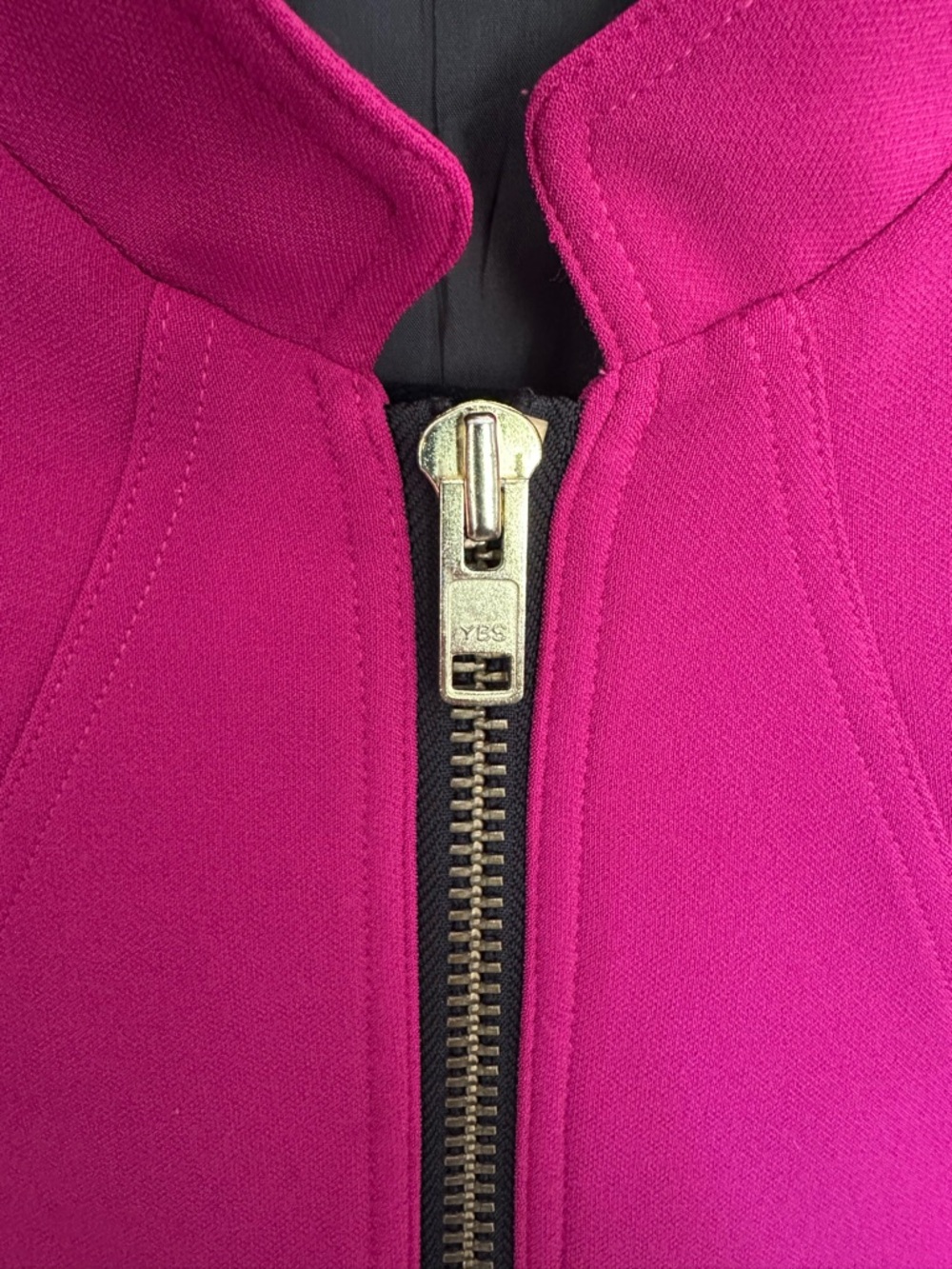 Worthington Fuchsia Peplum Zip Jacket - Picture 3 of 8